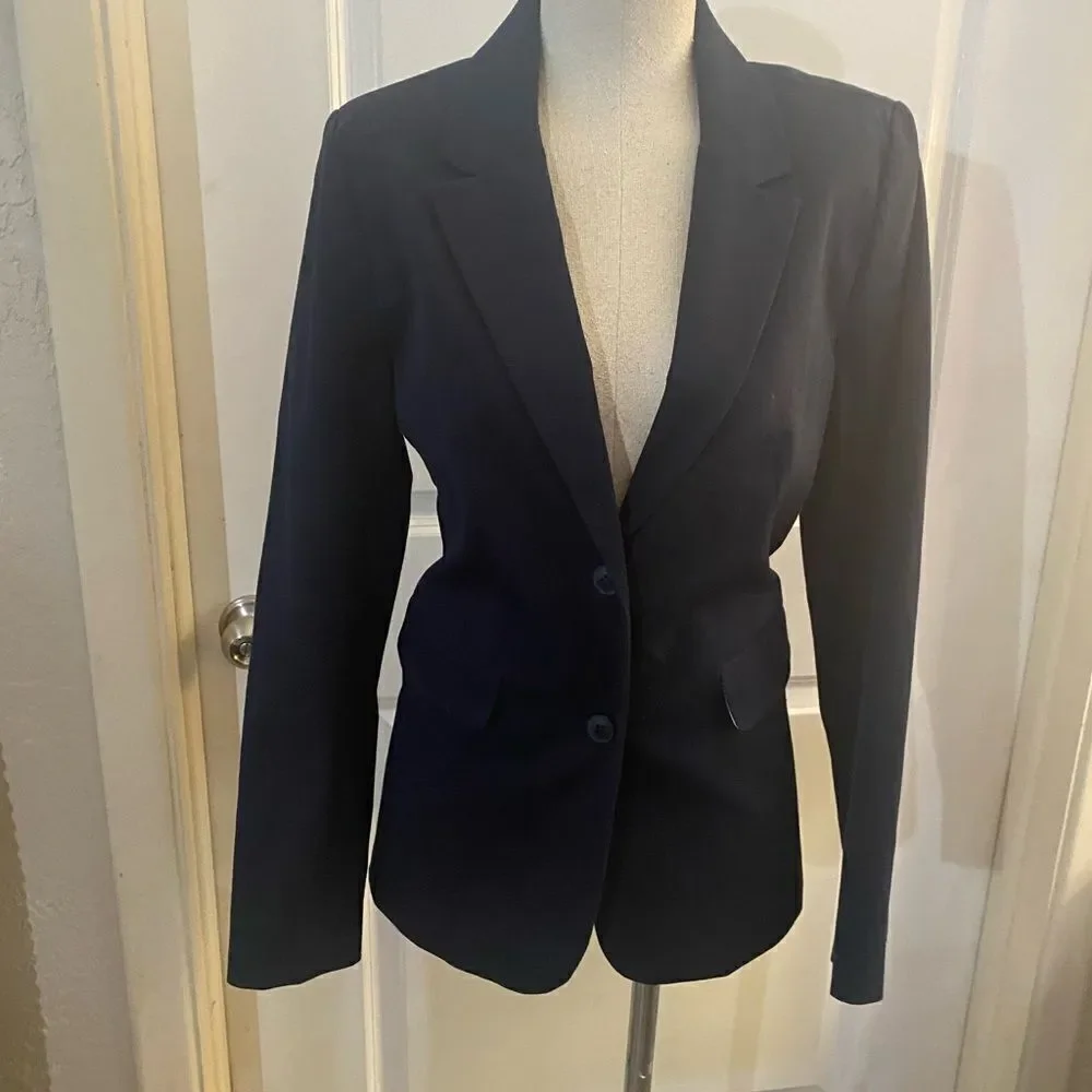 NWOT 1901 Navy Stretch Blazer Sz 14